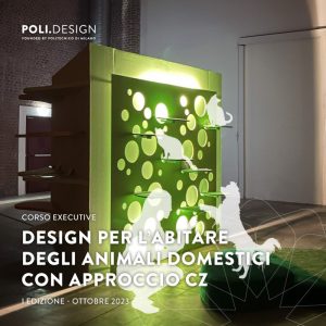 Pet-friendly home furnishings that guarantee animals’ well-being.  Save the Dogs sponsors the new Poli Design course in Milan. 